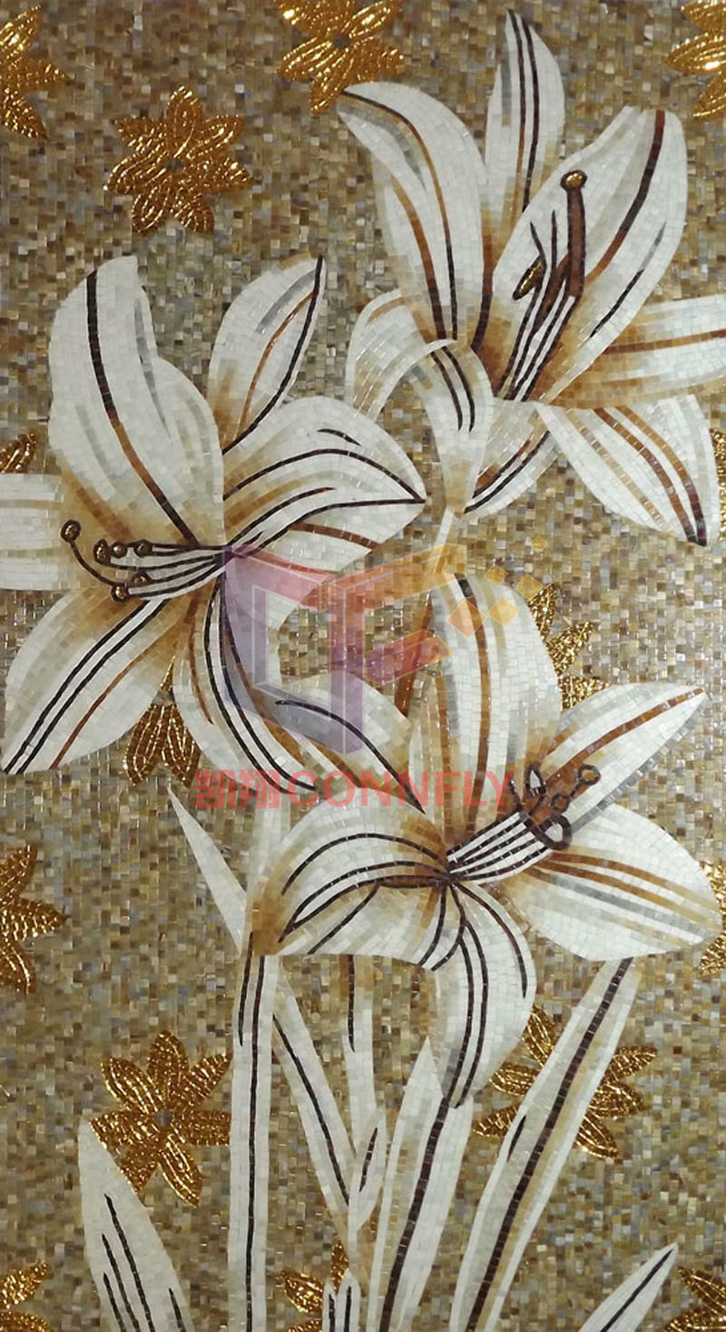 Flower Decoration Art Glass Mosaic (CFD202)