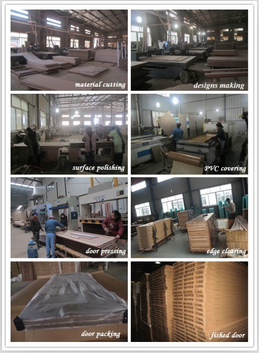 Made in China Good Quality PVC Film Coated MDF Door