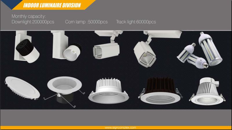 IP40 Dimmable Ugr<19 3/4/6/8 Inch COB Downlight LED Lamp of Die Cast Aluminium