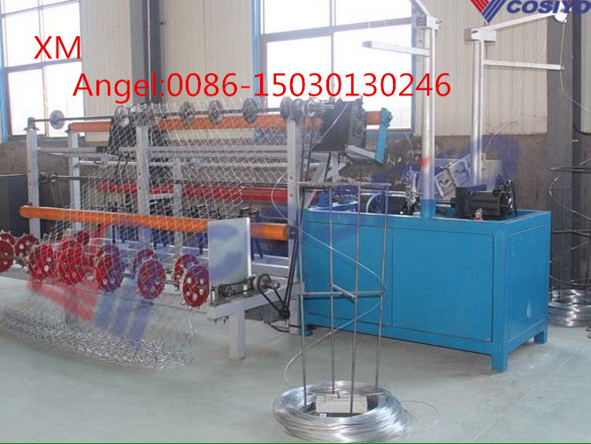 2m-4m Width Full Automatic Double /Single Wire Chain Link Fence Making Machine