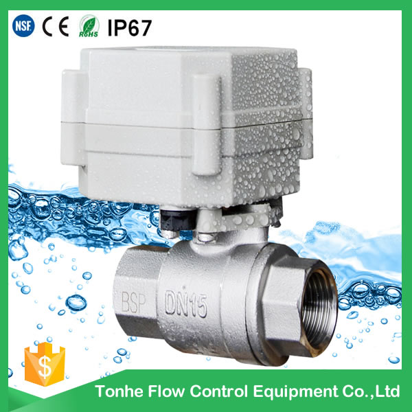 2 Way 4-20mA Stainless Steel Modulating Electric Motorized Proportionate Control Valve