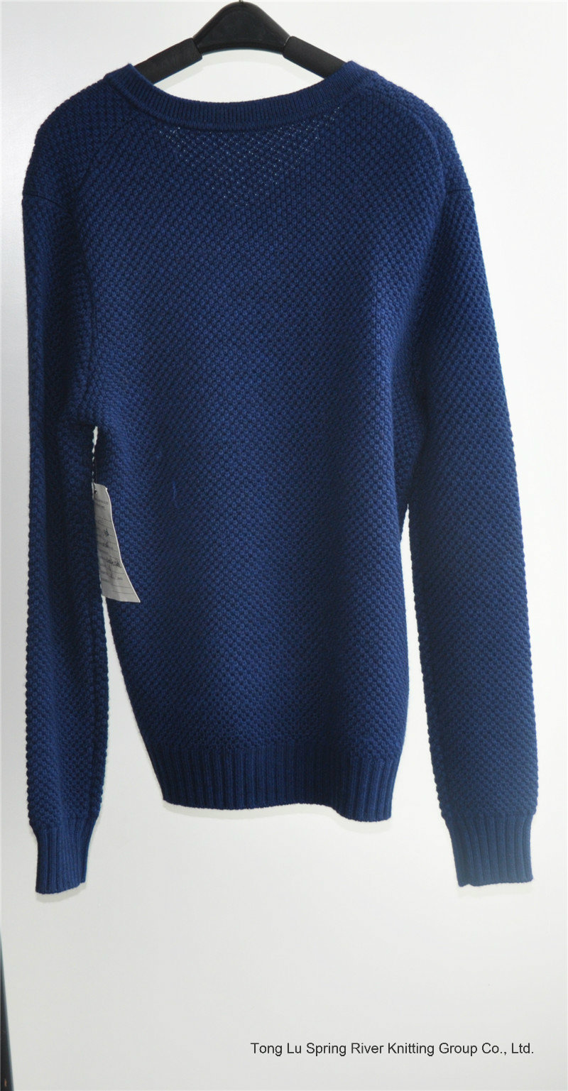 Men Long Sleeve V-Neck Knit Pullover Sweater