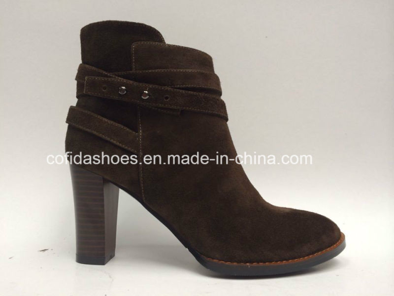 Sexy High Heels Sheepskin Winter Women Leather Boots