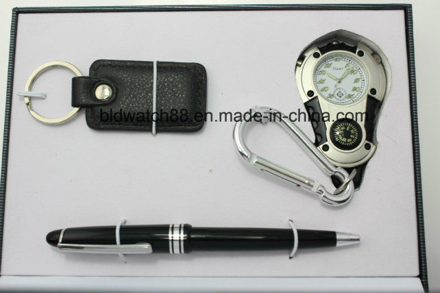 Pocket Watch with Pen Set