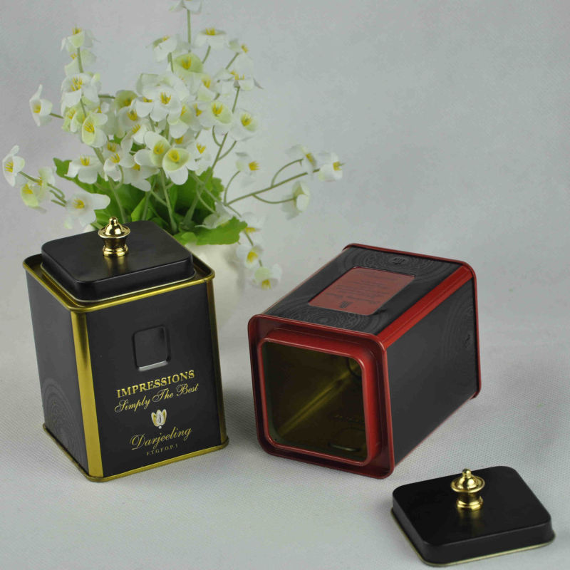 High Quality Metal Round Tea Tin Box with Cmyk Printing