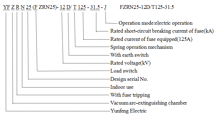 Fzrn25 Factory Supply Vacuum Load Switch with Fuse Combination