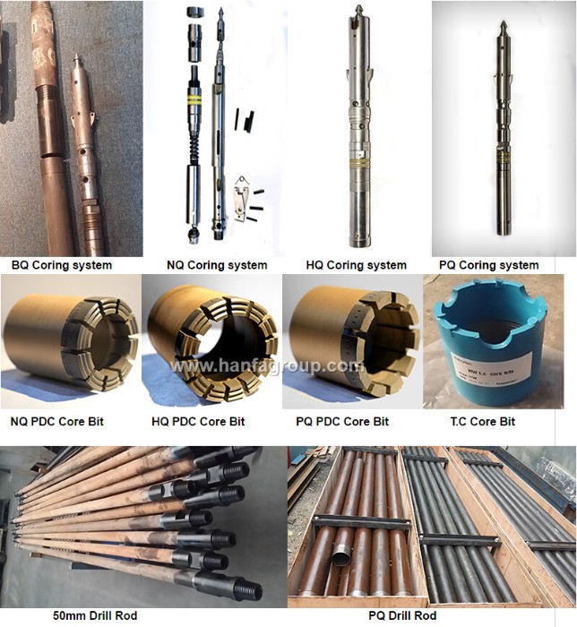 B/N/H/P Wire Line Triple Tube Core Barrels W/L3 Core Barrel Assembly Drilling Tools