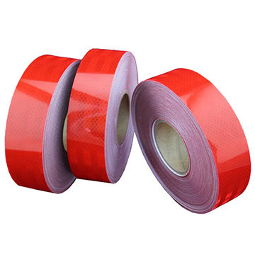 Red Color Reflective Safety Tape with Pet Material