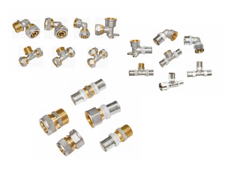 Brass Femalex Malex Female Press Connector (a. 0450)