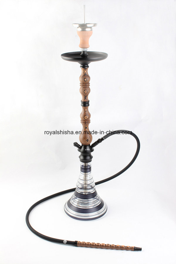 New Style Fashion Golden Wood Shisha