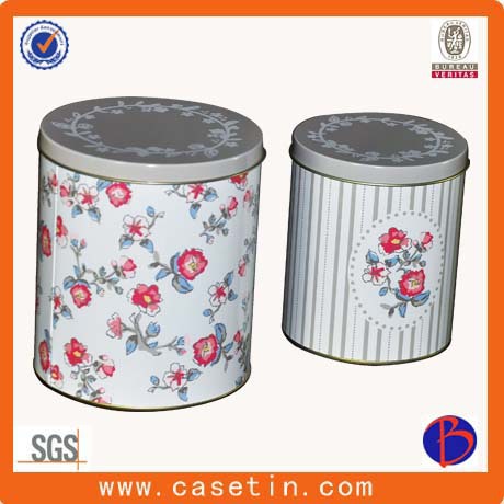 OEM Various Shapes Round Square Cylinder Rectangle Heart Metal Tin Tea Gift Box