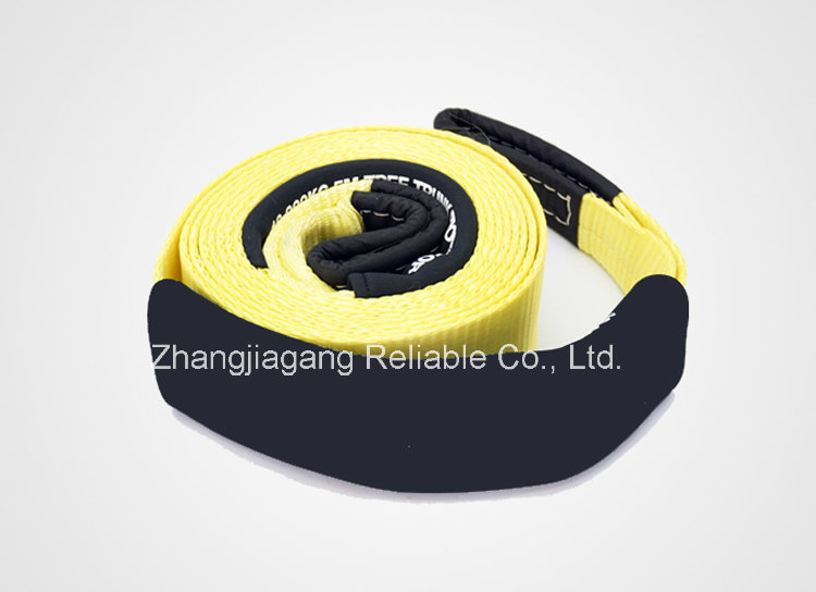 75mm 8000kg Durable Polyester 4WD Vehicle Safe Recovery Towing Strap