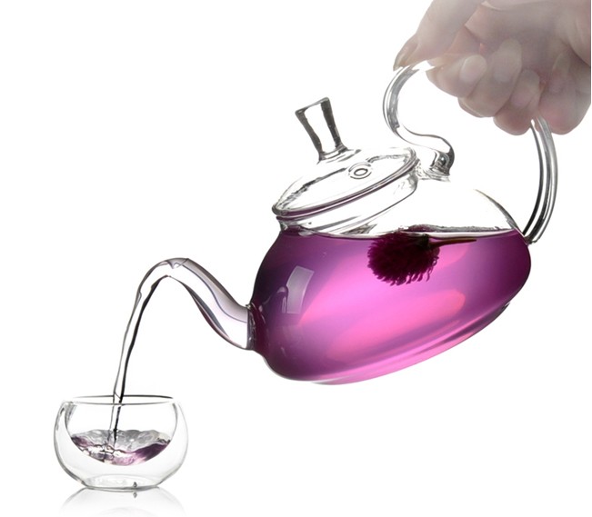 Heat Resistant Pyrex Glass Teapot