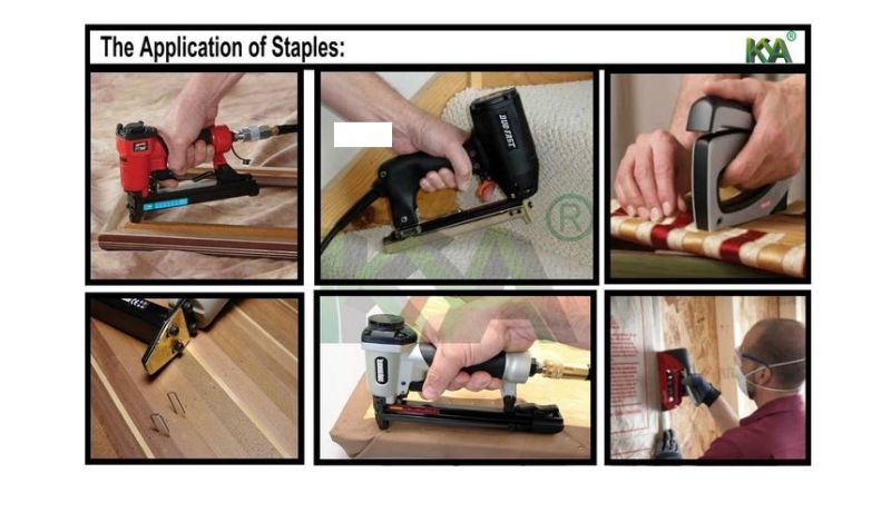 Pneumatic 92 Series Staples for Roofing, Packaging, Furnituring, Construction