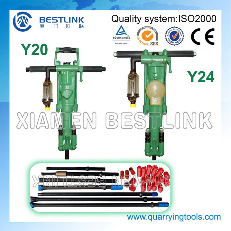 Portable Vertical Pneumatic Rock Drill Y20/Y24/Y26