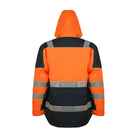 Class3 En20471 300d Oxford with PU Coating Reflective Safety Jacket