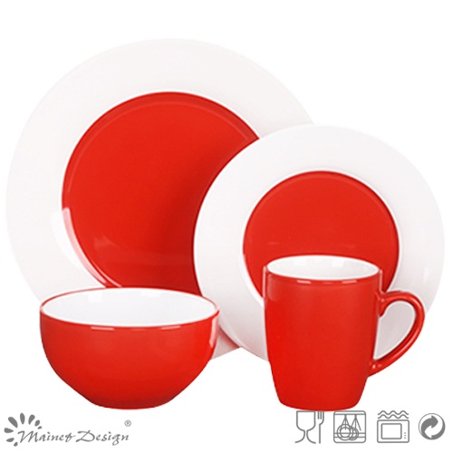 Glossy Glaze High Quality Ceramic 16PCS Dinnerware Set