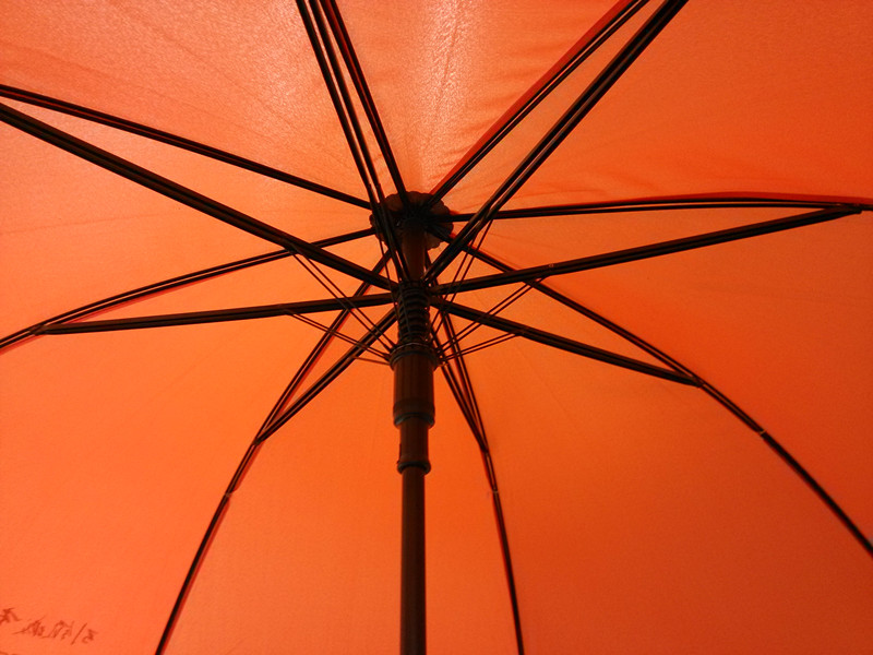 Auto Open Orange Advertising Straight Umbrella (JYSU-15)