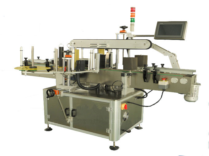 Flat Bottle Self Adhesive Label Automatic Double Side Labeling Machine