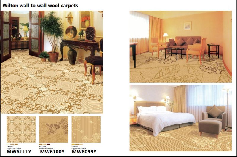 Wilton Broad Loom Wool Hotel Carpets