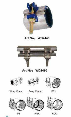 Wrap Repair Clamp Stainless Steel