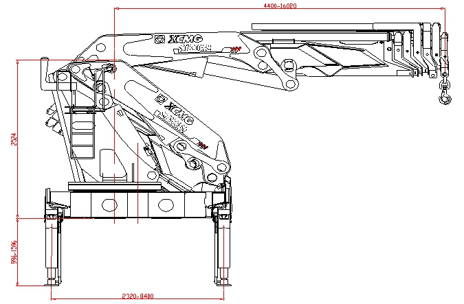 XCMG 30 Ton Truck Mounted Crane Sqz800k