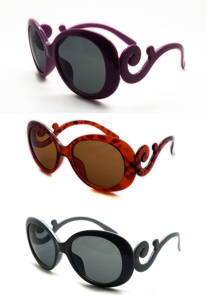 Ladies Sunglasses with Special Shaped Temple (WSP508244)