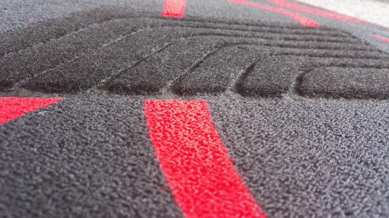 Anti Slip Carpet Flat Foot Car Mats with Ribbon Pattern
