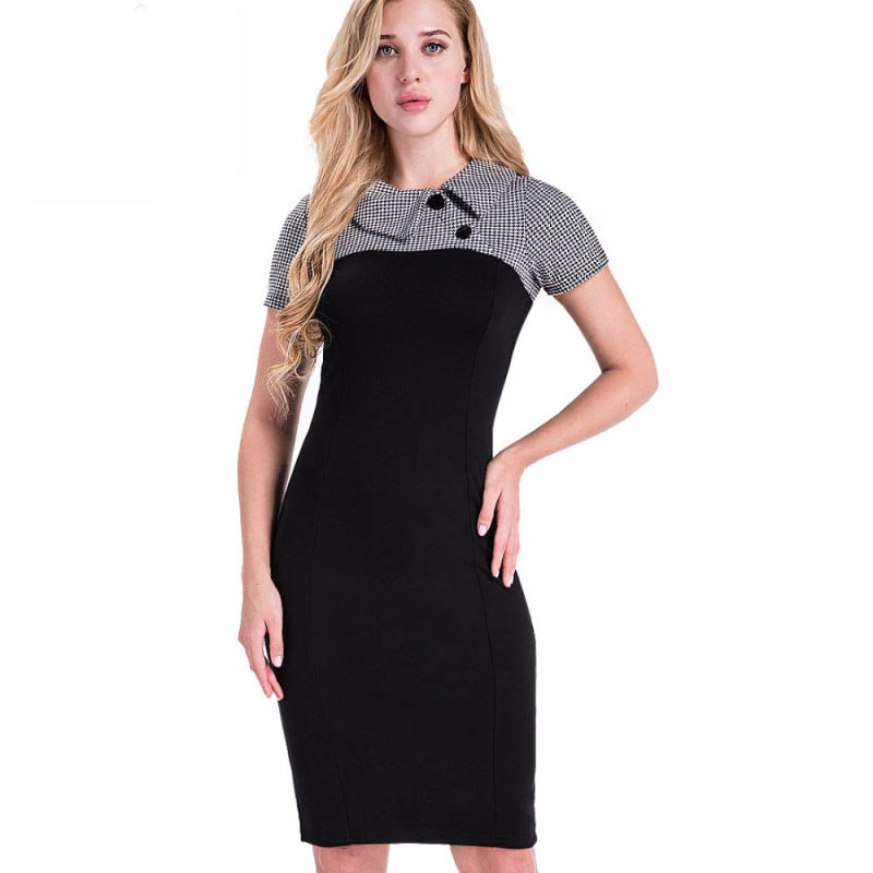 One-Piece Dress Short Working Office Bodycon Dress