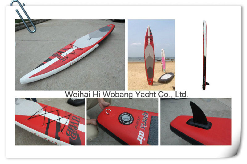 Wood Color Soft Surfboard Paddle Board