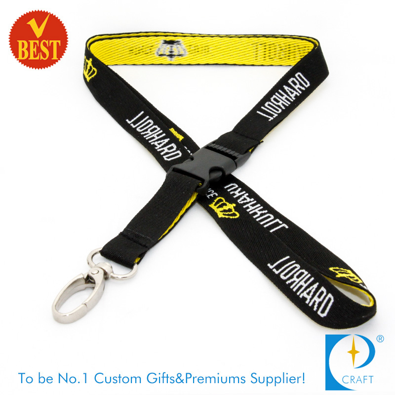 China Customized Logo High Quality Woven Lanyard at Factory Price as Gift