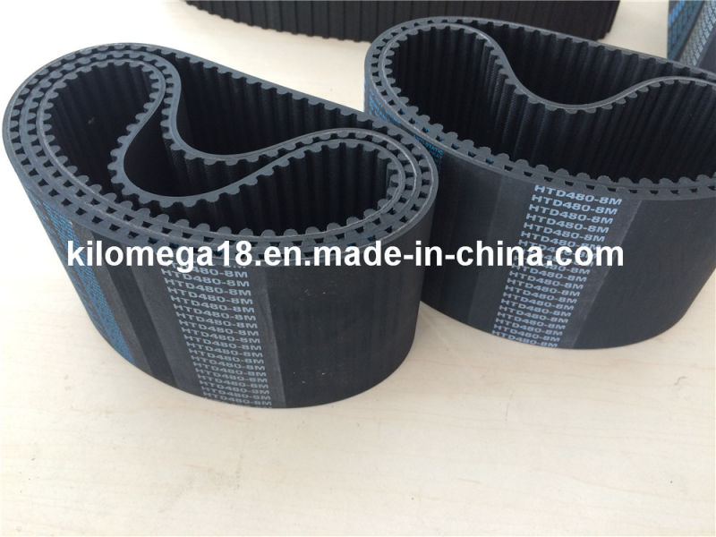 High Performance Rubber Timing Belt for Industry Htd480-8m-100mm