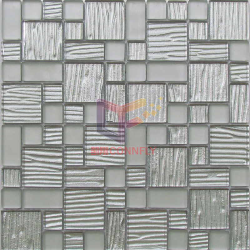 Silver Color Crystal Mosaic Tile (CFC633)