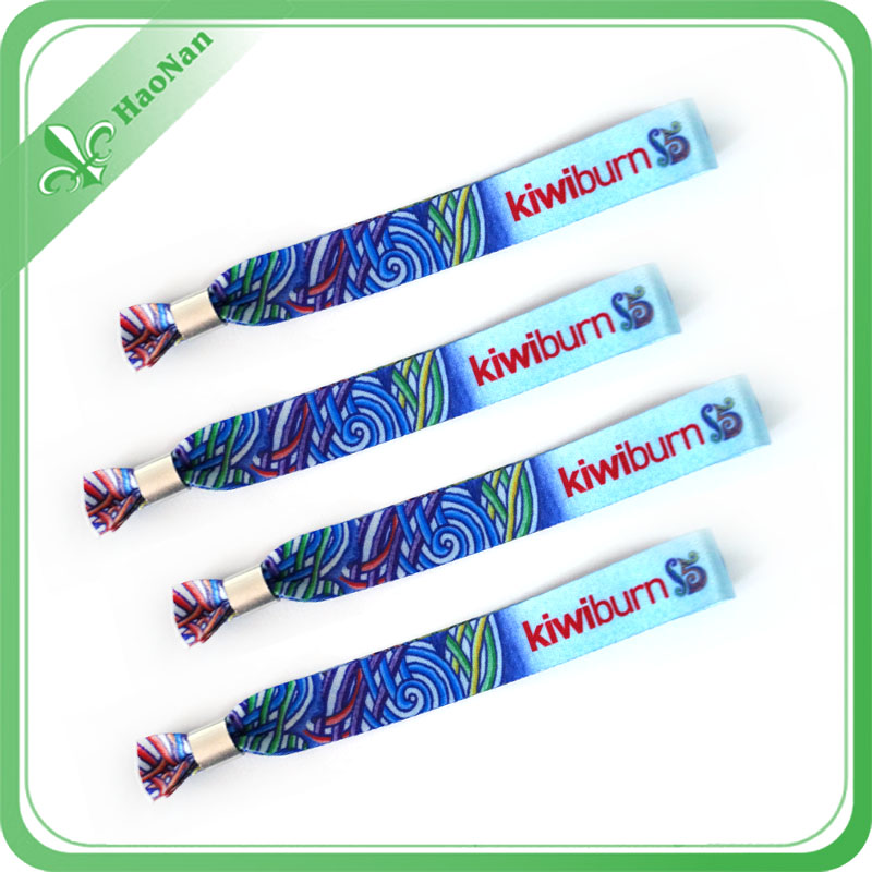 High Quality 100% Fabric Good Price Sublimated Bracelet for Festival