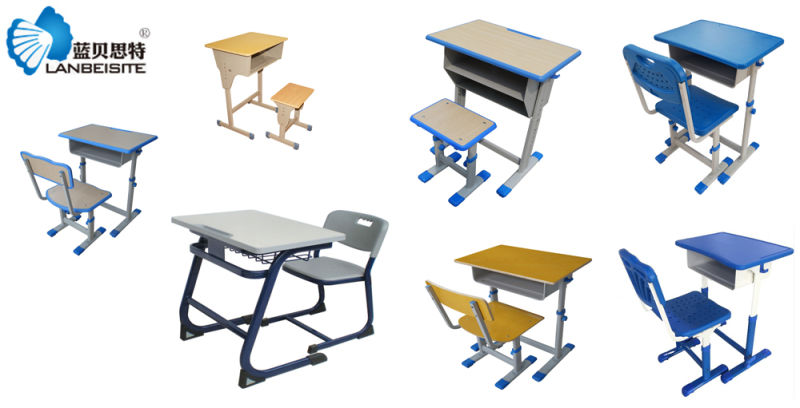 Furniture-Double Drawer School Desk and Chair Lb-D/C-005