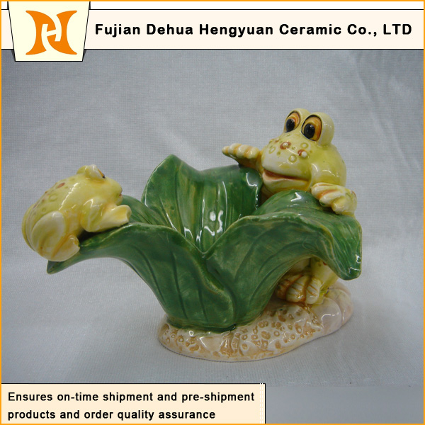 Garden Decoration Lovely Ceramic Frog Crafts (home decoration)