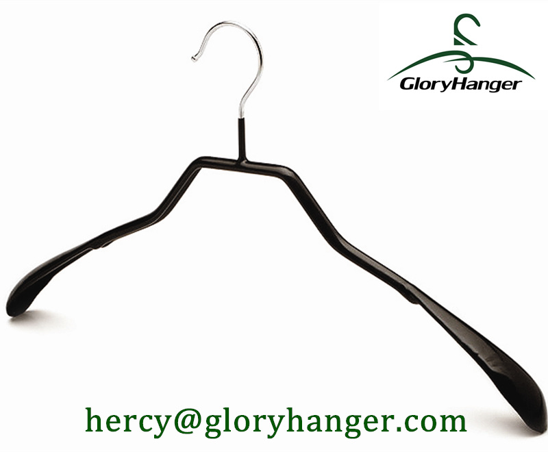 Top Hanger PVC Coated Metal Suit Hanger Wholesale