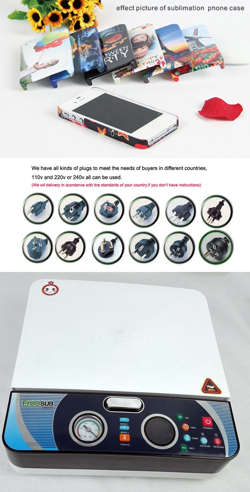 Smallest Lightest 3D Vacuum Sublimation Machine Specially for Phone Cases