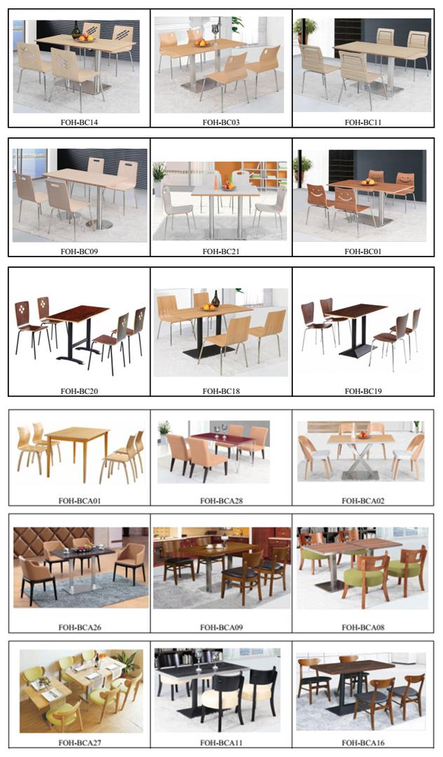 Imported Wood Finish Cafe Coffee Shop Restaurant Furniture