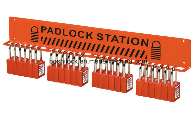 20 Padlocks Red Steel Station