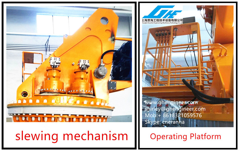 8t 12t Telescopic Knuckle Boom Ship Crane