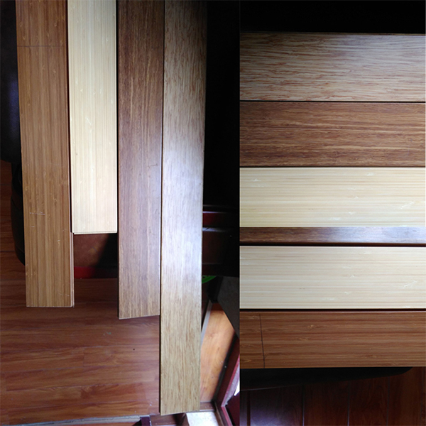 Natural or Carbonized Engineered Solid Bamboo Flooring