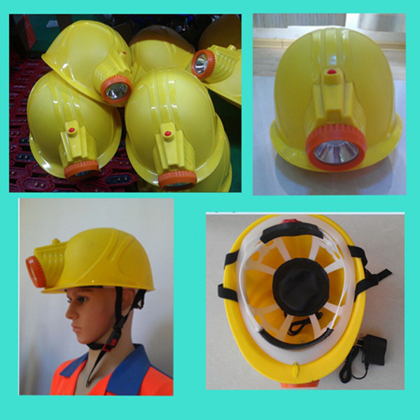 High Quality Miner's Work Cap and Helmet, Explosion-Proof Mining LED Lamp Safety Helmet, Coal Miner Safety Helmet with LED Light