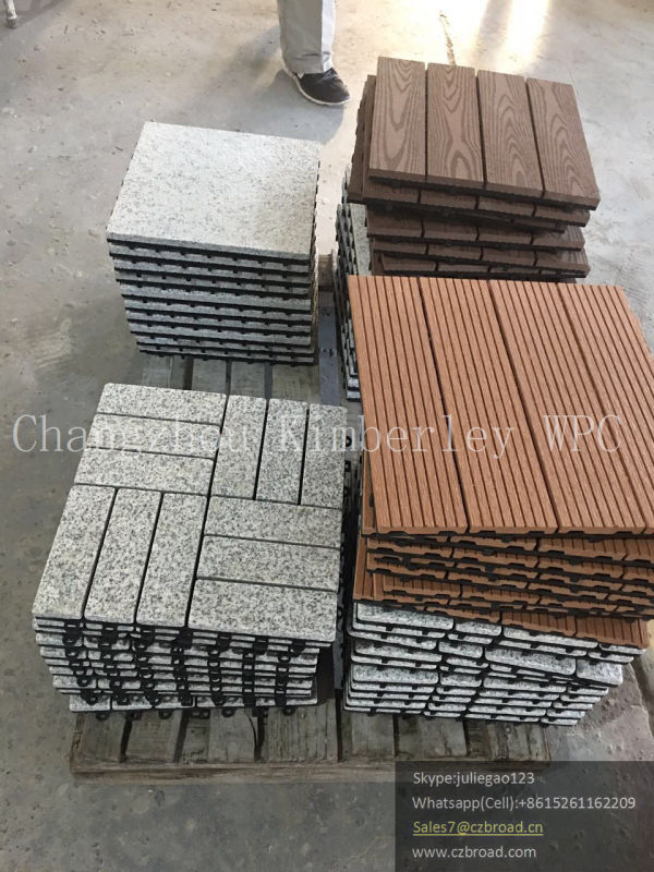 China Factory WPC Timber Tiles for Patio