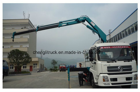 FAW LHD 8tons Loader Crane Truck in Folded Arm Crane