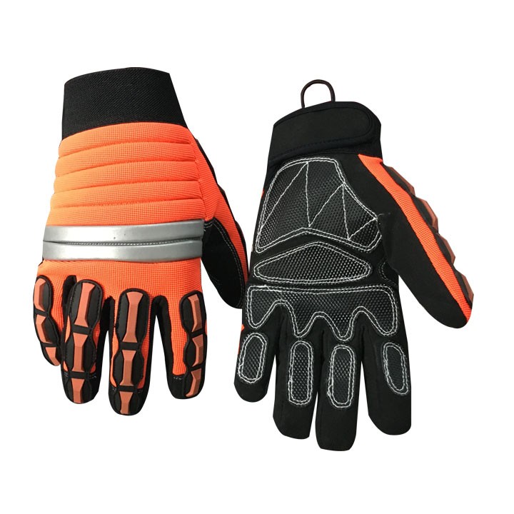 Mechanic Glove-Work Glove-Safety Glove-Hi-Vis Anti-Vibration Work Gloves -Heavy Duty Glove