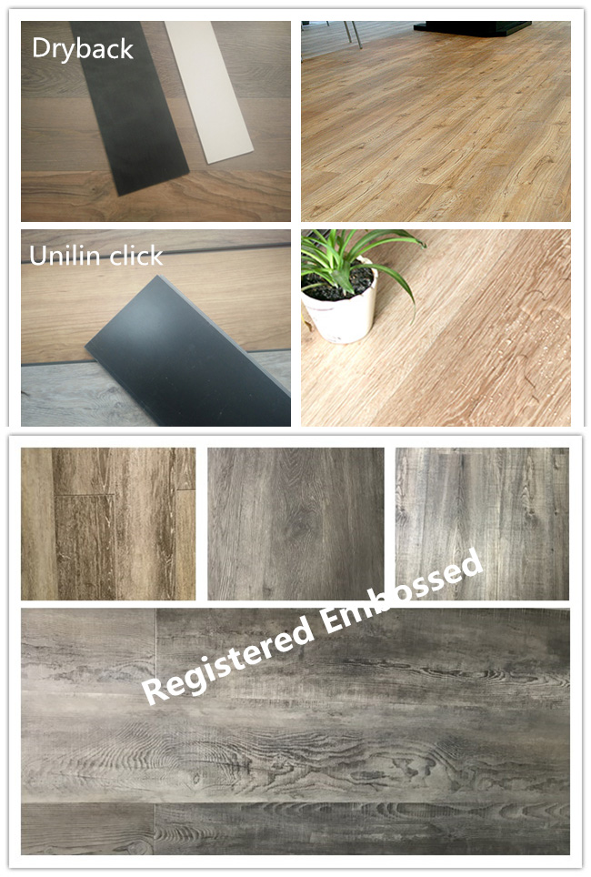 Factory Wholesale Waterproof Wood Grain PVC Vinyl Floor