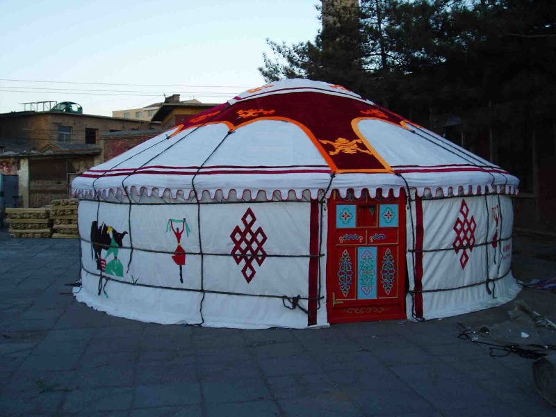 PVC Tent Tarpaulin as Mongolian Yurt Fabric