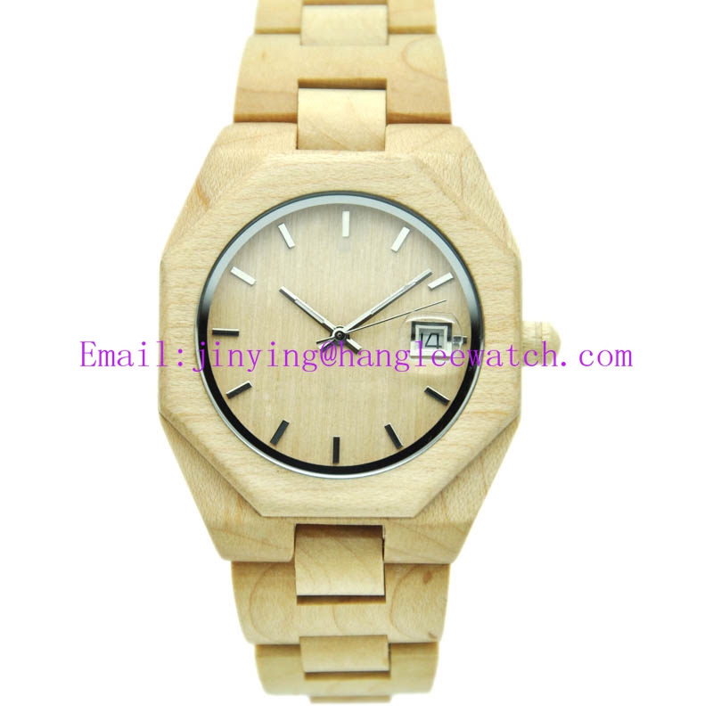 OEM Major Production Wooden Watch Calendar Watch