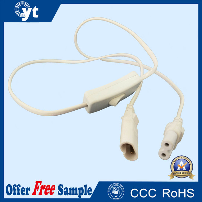 2-Pin Tube Light Waterproof Connector Molded Cable with Controller